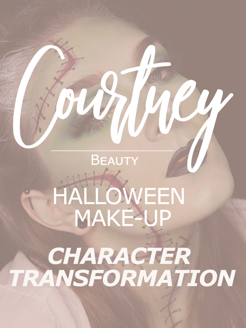 Halloween Ghoulish MakeUp Character Transformation Courtney Beauty